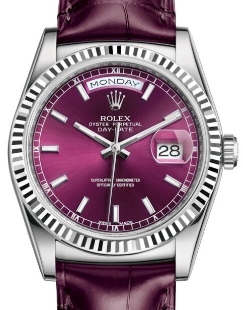 Rolex Day-Date 36 36 mm 118139CSBL White Gold Cherry