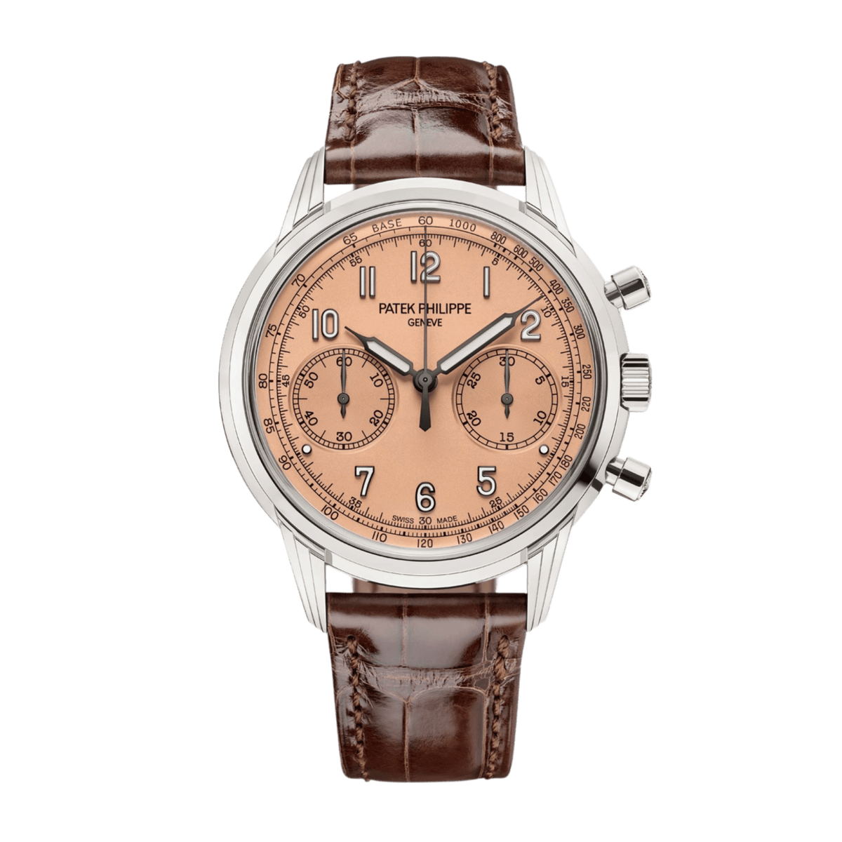 Patek Philippe Complications 41 mm 5172G-010 white gold chronograph with salmon dial