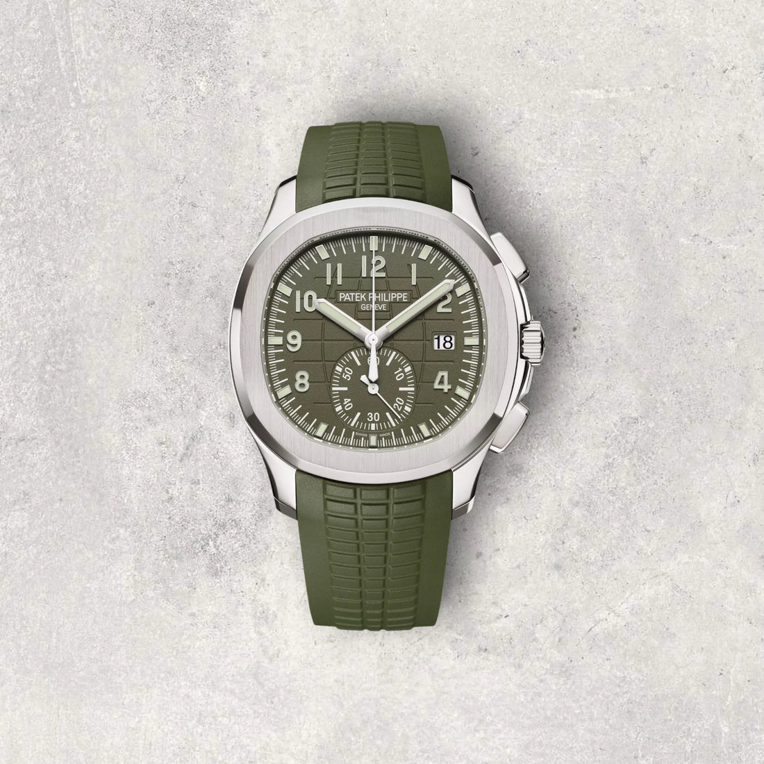 Patek Philippe Aquanaut 5968G-010 Chronograph Green Dial White Gold