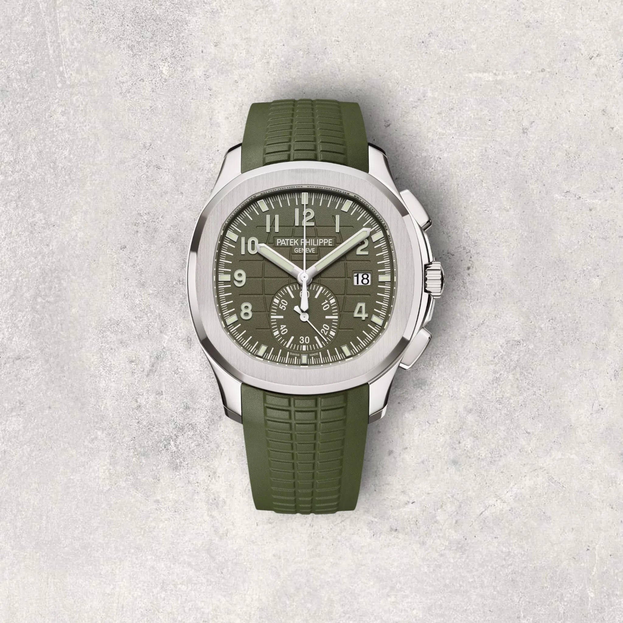 Patek Philippe Aquanaut 5968G-010 Chronograph Green Dial White Gold