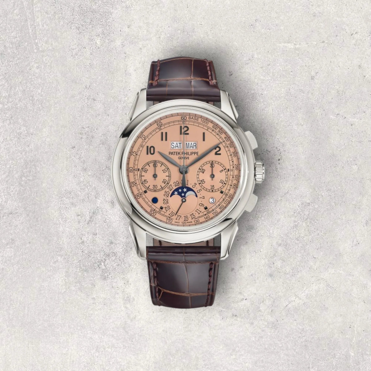 Patek Philippe 5270P-001 perpetual calendar chronograph in platinum, one of the Grand Complications explained in this guide