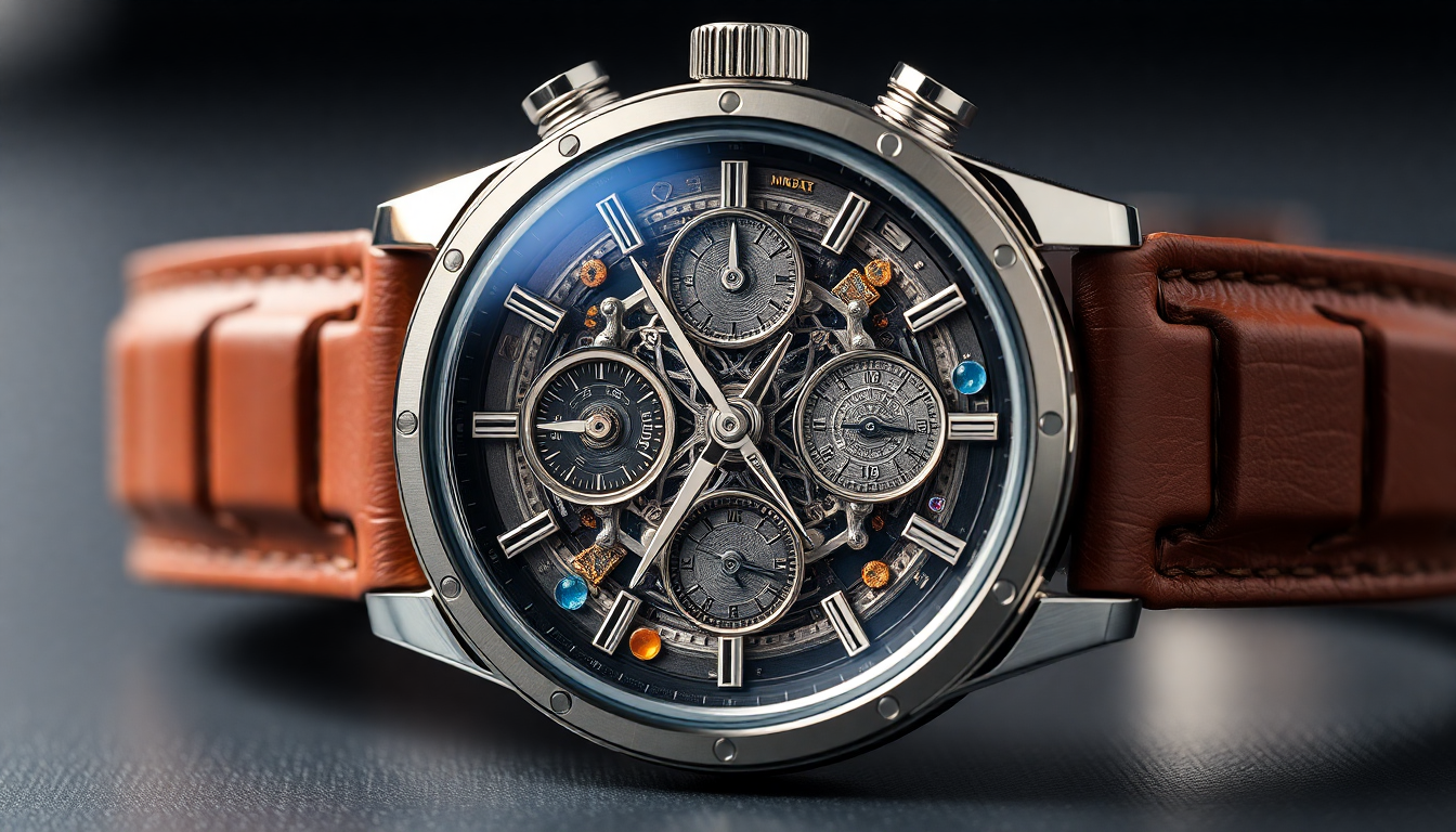 The Subtle Humor and Artistic Wit Embedded in Swiss Luxury Watchmaking: A Playful Examination of Rolex, Audemars Piguet, Patek Philippe, and Richard Mille in the Style of Jerome