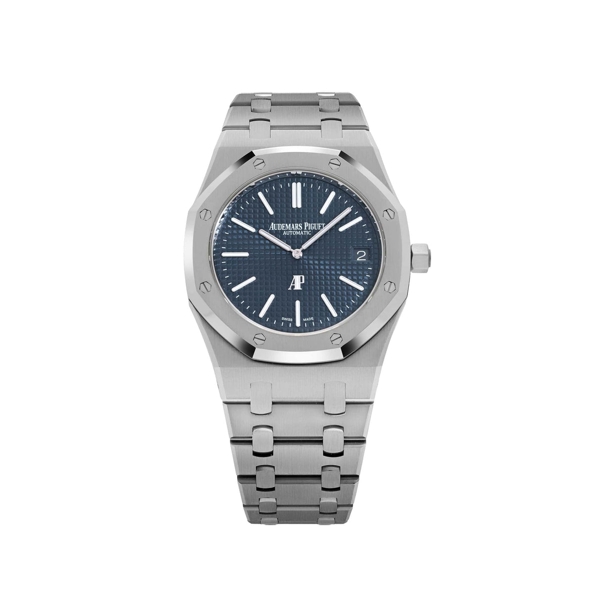 Audemars Piguet Royal Oak Jumbo Extra-Thin 15202ST steel, the current-production continuation of the 1972 vintage design