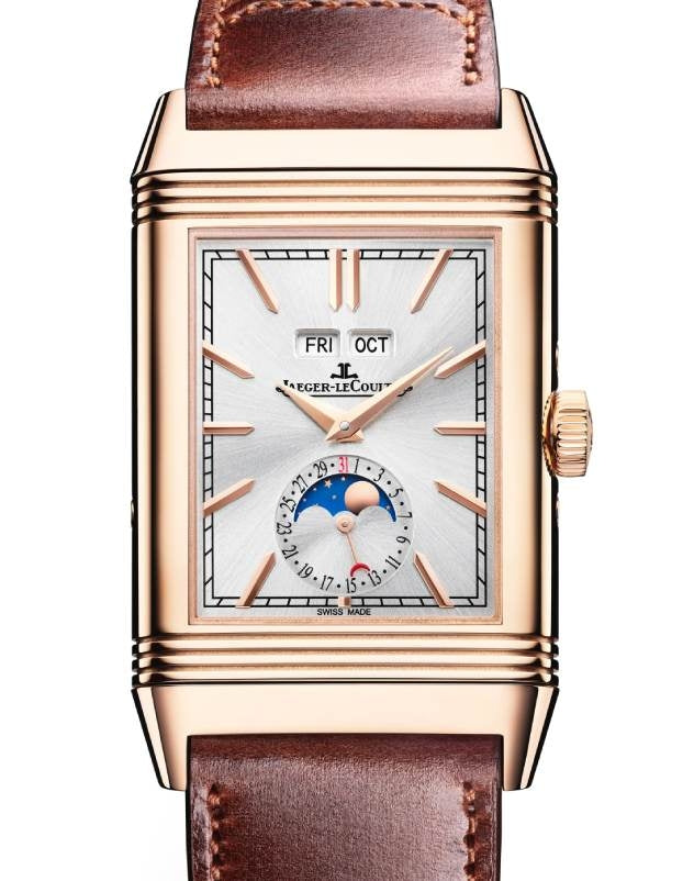 Jaeger-LeCoultre Reverso Tribute Duoface Calendar Q3912530 in pink gold with silver front dial and grey reverse dial