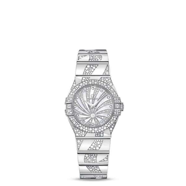 OMEGA 123.55.31.20.55.003 CONSTELLATION CO-AXIAL 31mm WHITE GOLD - BRAND NEW