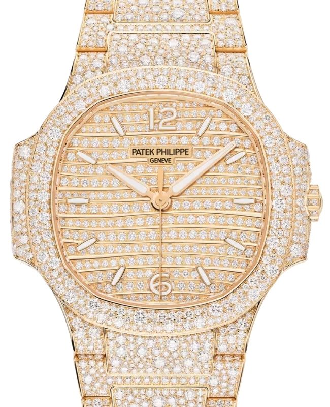 Patek Philippe Nautilus Ladies Rose Gold/Diamond Paved 7118/1450R-001 - BRAND NEW