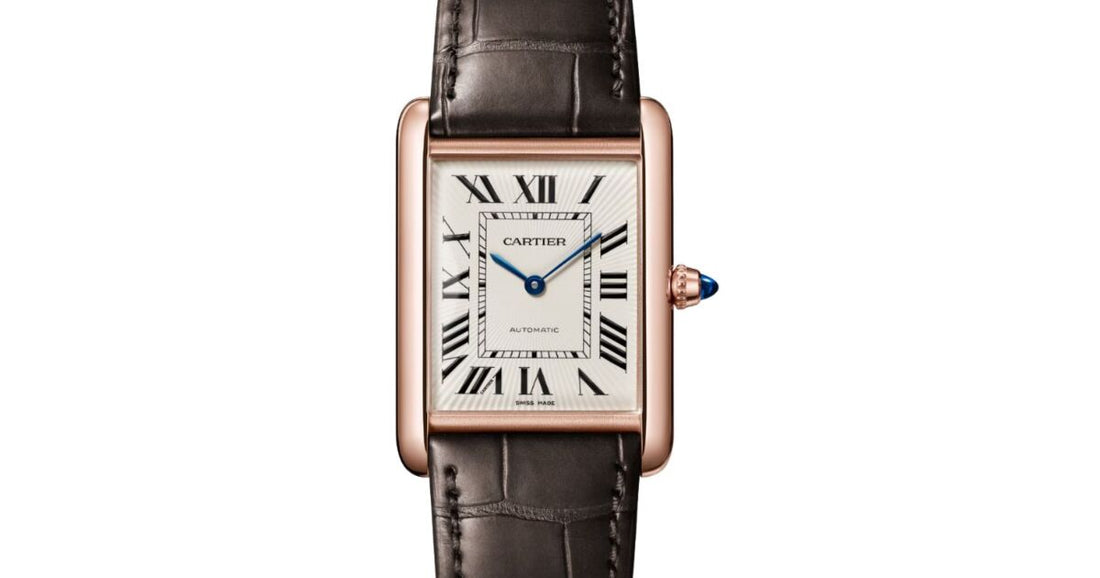 Cartier Tank Louis Cartier Large 38.1 mm by 27.8 mm WGTA0346 in rose gold with silver Roman numeral dial