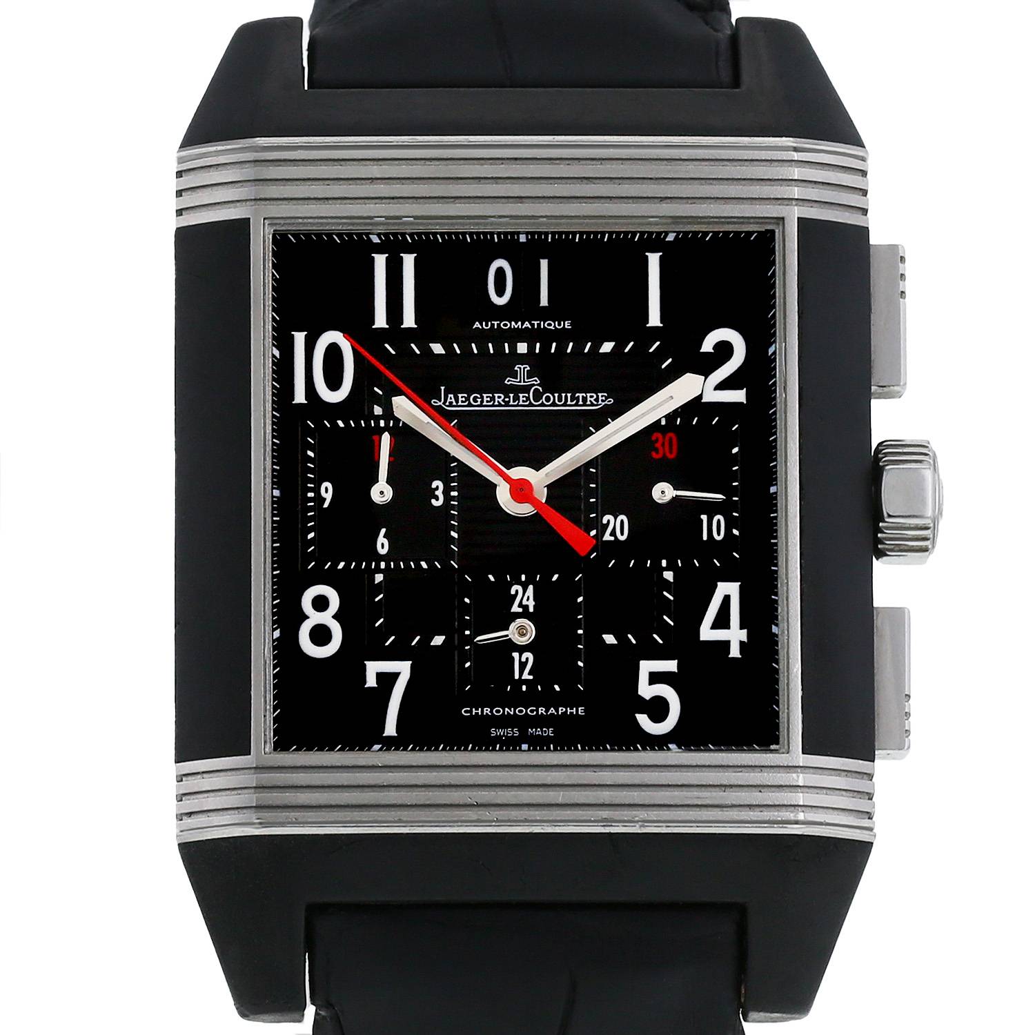 Jaeger LeCoultre Reverso Squadra Chronograph GMT 230.8.45 Black