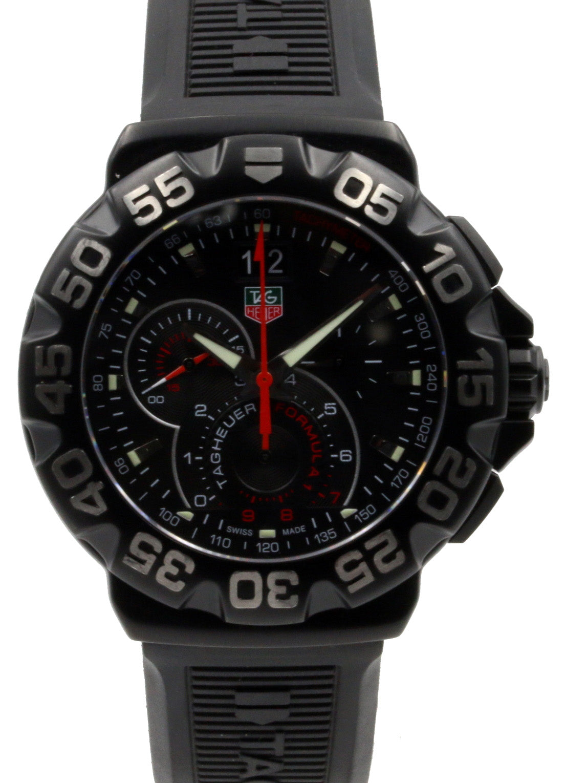 Tag Heuer Formula 1 Grande Date Men's Quartz Black Rubber 44mm CAH1012.FT6026