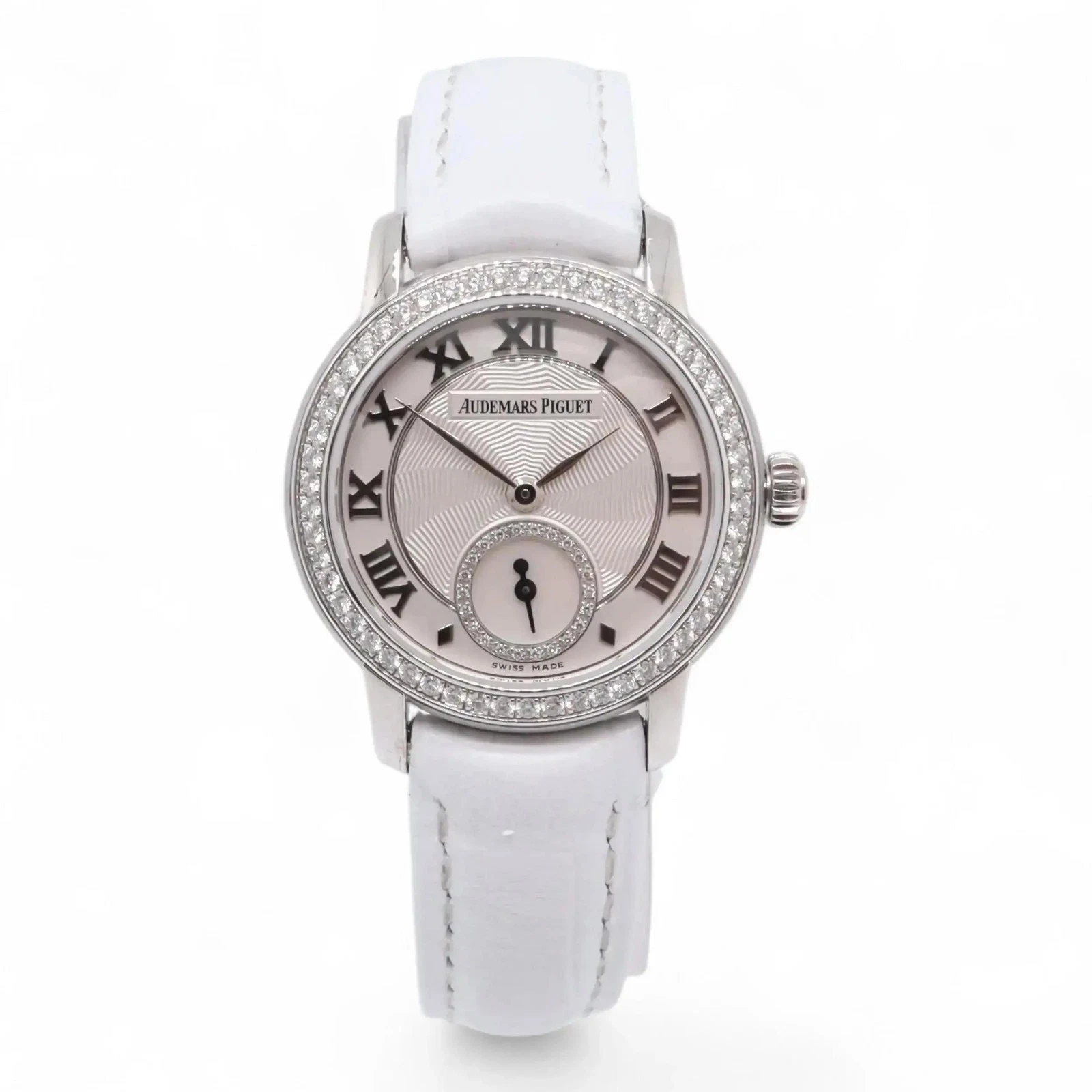 Audemars Piguet Jules Audemars Small Seconds 28 mm 77228BC.ZZ.A001MR.01 White Gold/Diamonds Analog