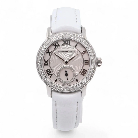 Audemars Piguet Jules Audemars Small Seconds 28 mm 77228BC.ZZ.A001MR.01 White Gold/Diamonds Analog