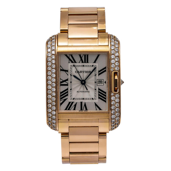 CARTIER WT100003 TANK ANGLAISE 18K PINK GOLD, DIAMONDS - BRAND NEW