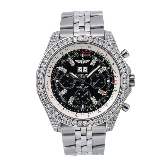 Breitling Bentley 6.75 A44362 Men's 48mm Black Stainless Steel