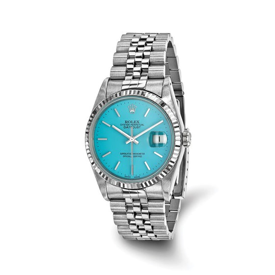 Rolex Datejust 36 36 mm 126234TSJ Steel/White Gold Turquoise