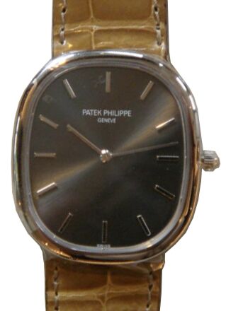 Patek Philippe Golden Ellipse 40 mm 3738/100G-012 bnib White Gold Brown