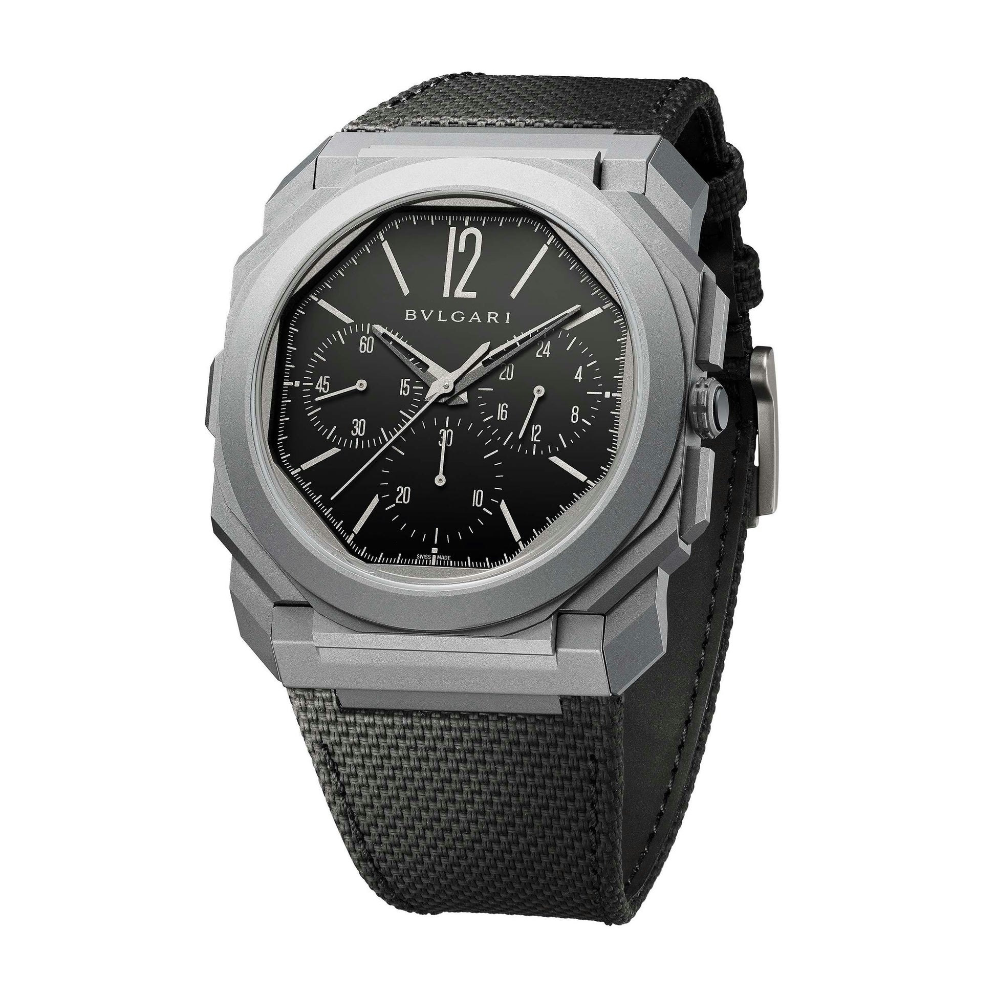 Bvlgari Octo Finissimo Chronograph GMT Titanium Black Dial 103371