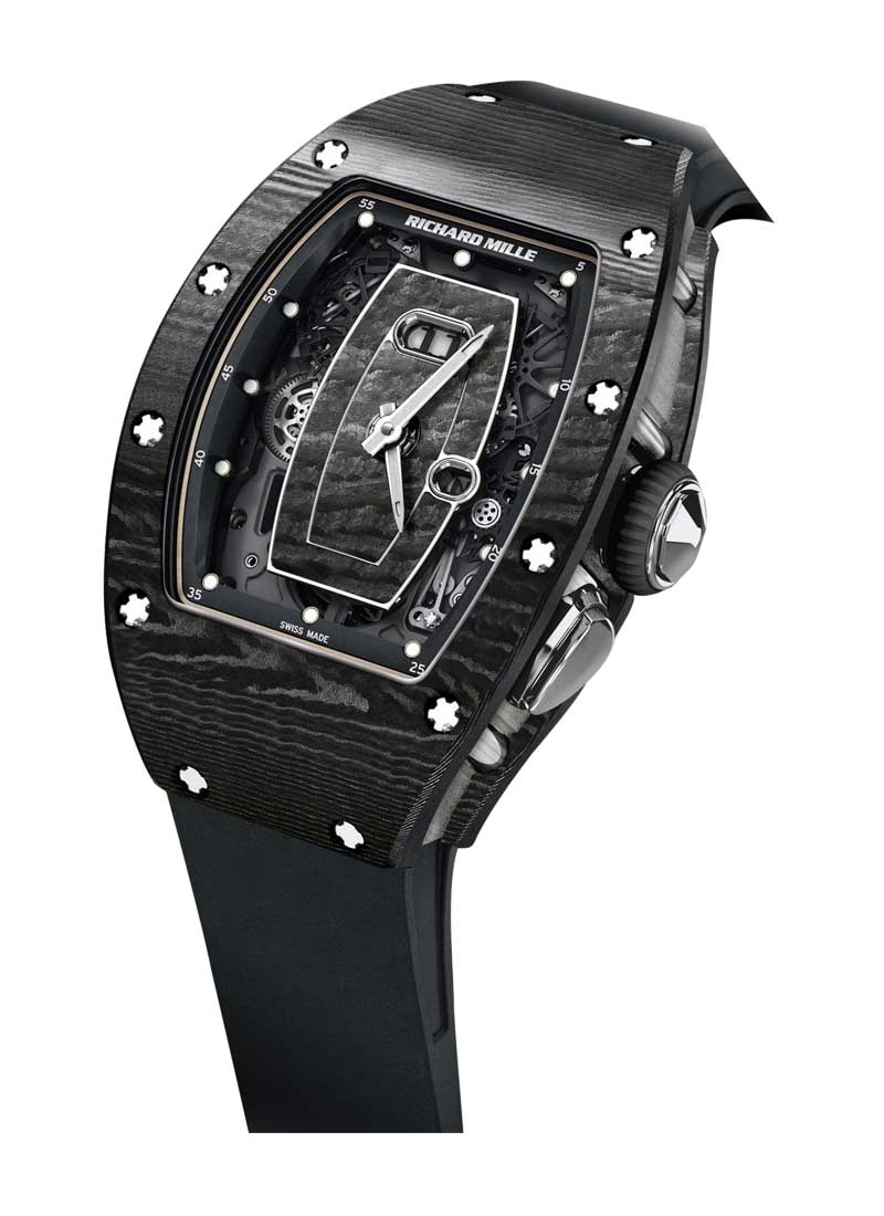 Richard Mille Automatic Winding 40 mm RM037TPTBLK Carbon Skeleton