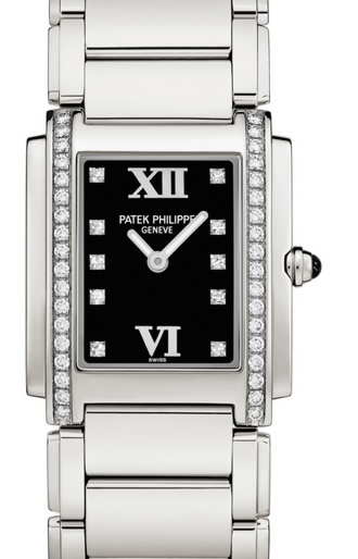 Patek Philippe Twenty~4 30 mm 4910/10A-001 Steel/Diamonds Black