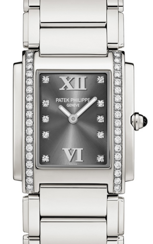 Patek Philippe Twenty~4 40 mm 4910/10A-010 Steel/Diamonds Grey