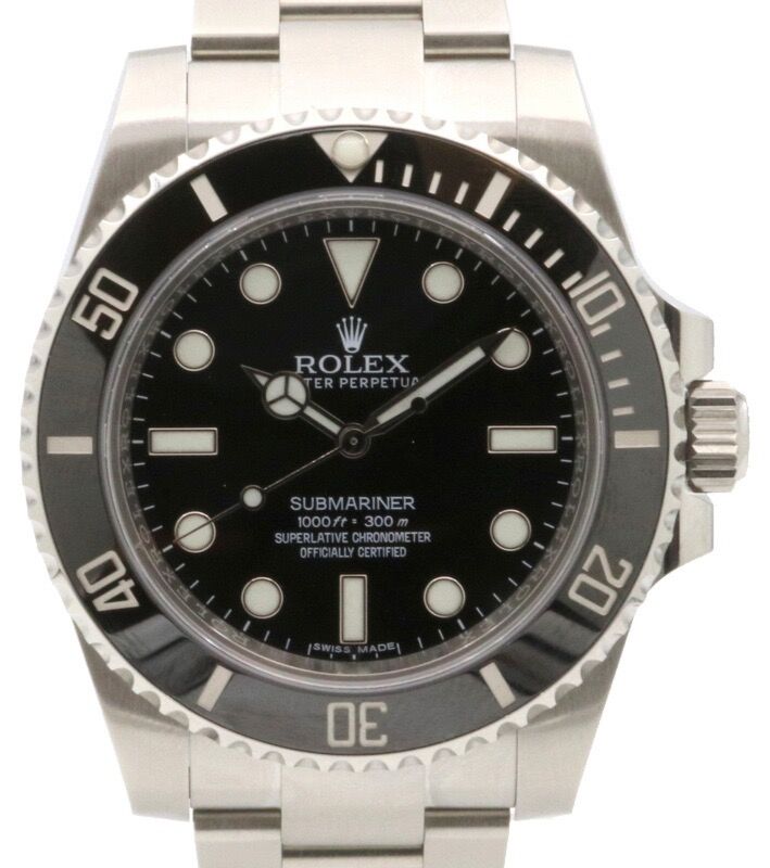 Rolex No Date Submariner 40 mm 114060-1 Steel Black