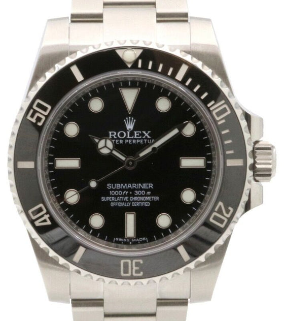 Rolex No Date Submariner 40 mm 114060-1 Steel Black