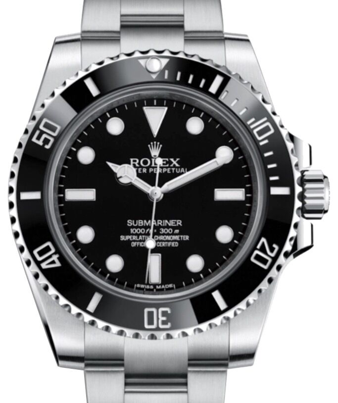 Rolex No Date Submariner 40 mm 114060 Steel Black