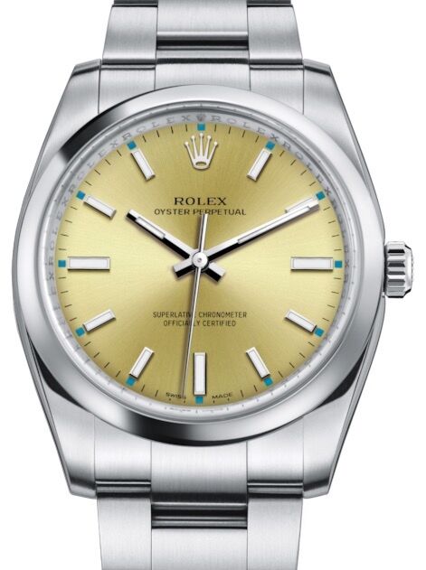Rolex Oyster Perpetual 34 mm 114200CSO Steel Luminous