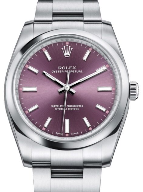 Rolex Oyster Perpetual 34 mm 114200RDGSO Steel Luminous