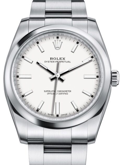 Rolex Oyster Perpetual 34 mm 114200WSO Steel Luminous