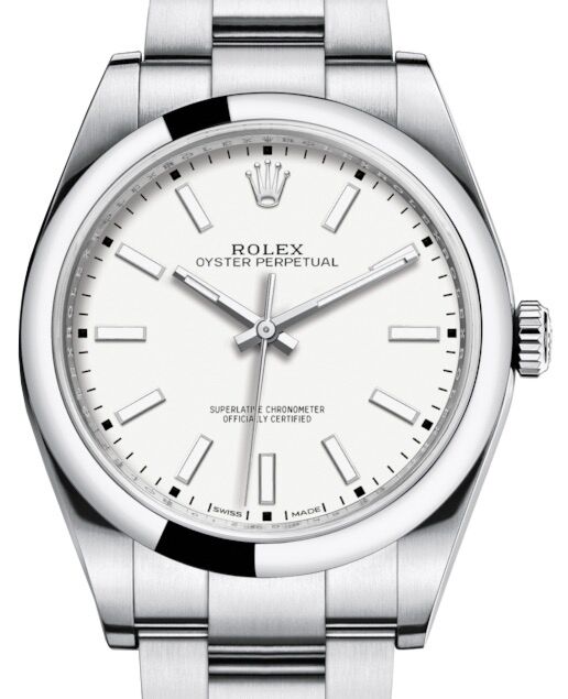 Rolex Oyster Perpetual 39 mm 114300WHT Steel Luminous