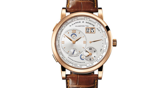 A Lange Sohne Lange 1 Time Zone Pink Gold 41.9mm Argente Silver Dial 116.032