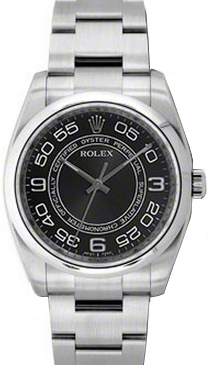 Rolex Oyster Perpetual 36 116000-BLKWADO 36mm Black Concentric Domed Stainless Steel BRAND NEW