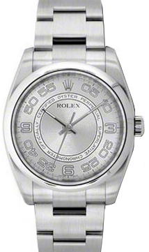 Rolex Oyster Perpetual 36 116000-SLVCDO 36mm Silver Concentric Domed Stainless Steel BRAND NEW