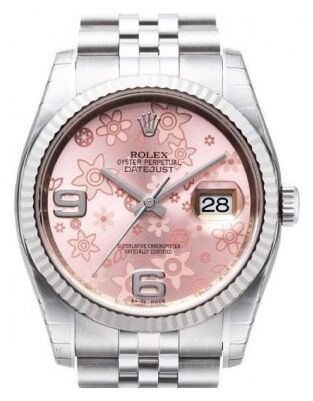 Rolex Datejust 36 36 mm 116234-PNKFFJ Yellow Gold/Diamonds Black/Golden