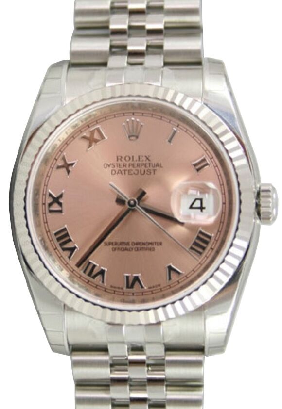 Rolex Datejust 36 36 mm 116234-PNKRFJ Yellow Gold/Diamonds Pink