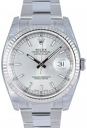 Rolex Datejust 36 mm 116234-SLVSFO Yellow Gold/Diamonds Black/Golden