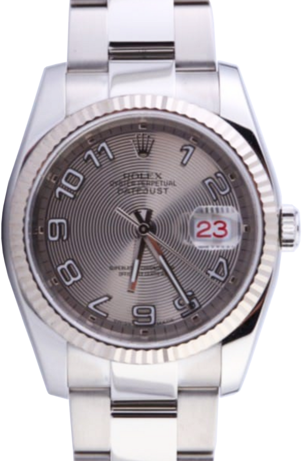 Rolex Datejust 36 36 mm 116234-SVCAFO Yellow Gold/Diamonds Silver