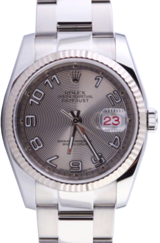 Rolex Datejust 36 36 mm 116234-SVCAFO Yellow Gold/Diamonds Silver