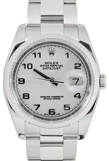 Rolex Datejust 36 36 mm 116234-WHTAFO Yellow Gold/Diamonds White