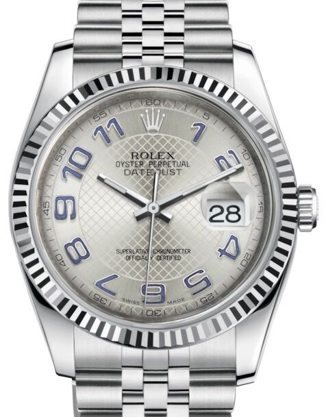 Rolex Datejust 36 mm 116234SDAJ Yellow Gold/Diamonds Silver