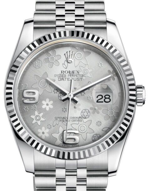Rolex Datejust 36 36 mm 116234SFAJ Yellow Gold/Diamonds Silver