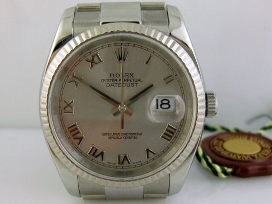 Rolex Datejust 36 mm 116234 slvr Yellow Gold/Diamonds Black/Golden