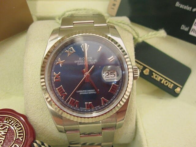 Rolex Datejust 36 mm 116234blrmn Yellow Gold/Diamonds Black/Golden