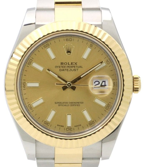 Rolex Datejust II 41 mm 116333CO Steel/Yellow Gold Champagne