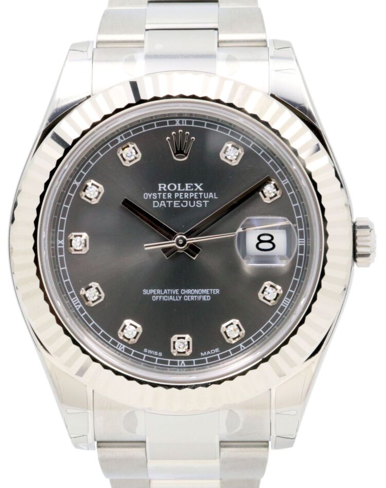 Rolex Datejust II 41 mm 116334SDO Steel/White Gold Slate
