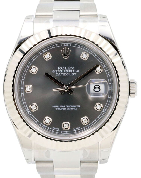 Rolex Datejust II 41 mm 116334SDO Steel/White Gold Slate