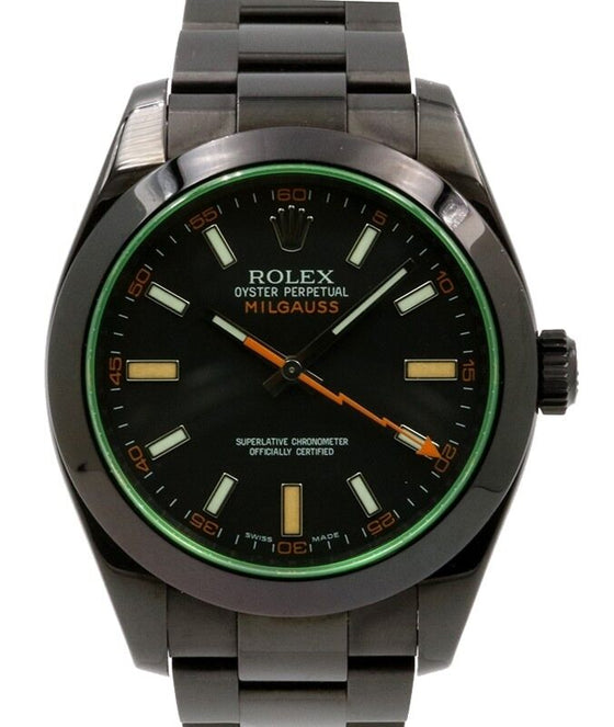 Rolex Milgauss 40 mm 116400PVD1 Steel/PVD/DLC Black