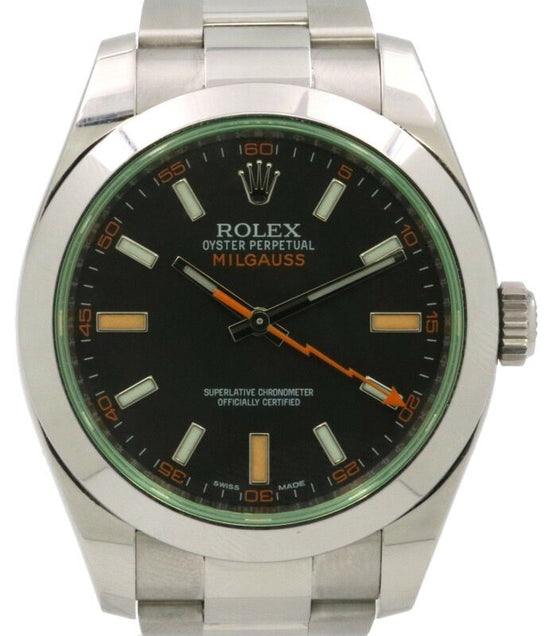 Rolex Milgauss 40 mm 116400gv1 Steel Black