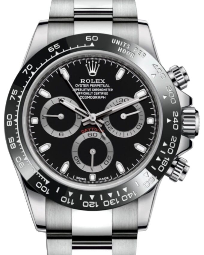 Rolex Cosmograph Daytona 40 mm 116500LNB Steel Luminous
