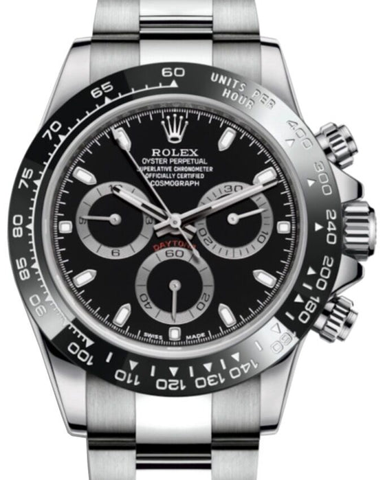 Rolex Cosmograph Daytona 40 mm 116500LNB Steel Luminous